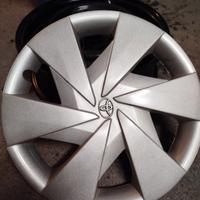 cerchi ferro originali Toyota 15x5" con sensori 