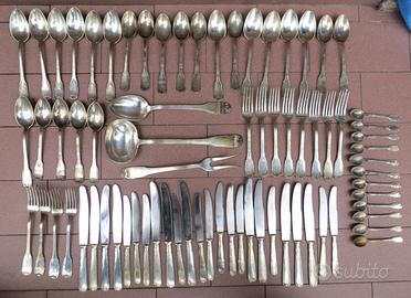 75 posate PLACCATE argento 800