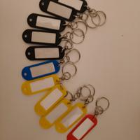 Set da Nr. 11 Portachiavi colori assortiti