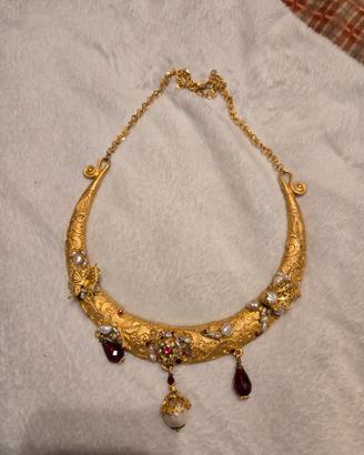 Collana collarino Donna con perle barocche