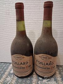 due bottiglie vino rosso folliard