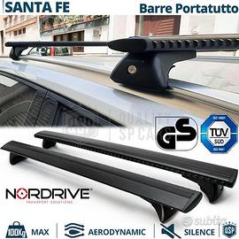 Barre Tetto per Hyundai Santa Fe in Alluminio Nero