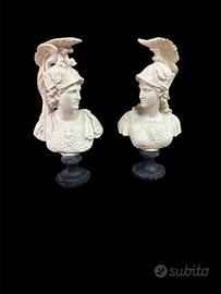 coppia bustini polvere di marmo 
