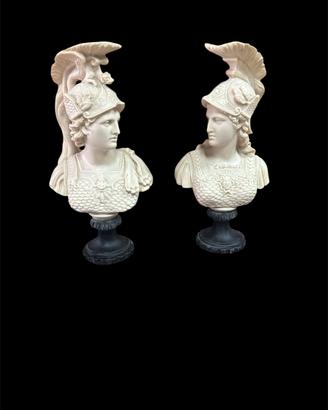 coppia bustini polvere di marmo 