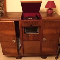 mobile vintage radio giradischi