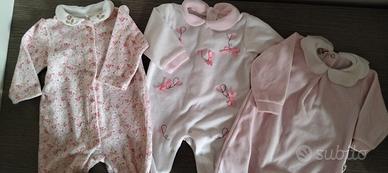 Set 3 Tutine Neonata 3-6 mesi Prénatal /LES Jolies