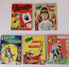 Tex gigante 5 fumetti 10 - 24 -38 - 89 - 162