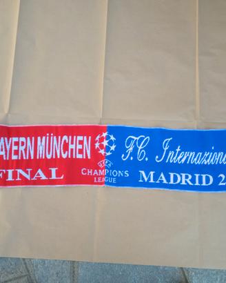 VECCHIA SCIARPA "BAYERN MUNCHEN-INTER" MADRID 2010
