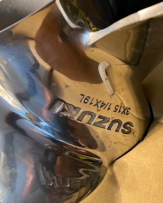 Coppia eliche originali Suzuky 3x15 1/4x 19 (L-R)