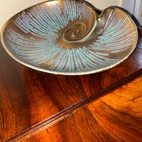 Piatto ceramica nautilus  vintage