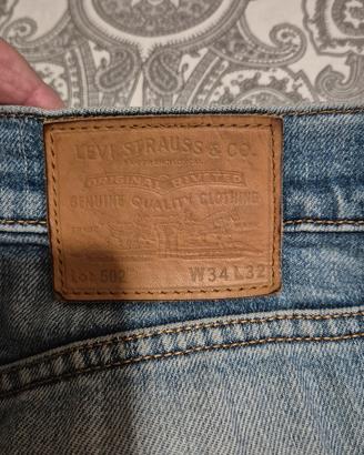 vecchi jeans levis 502 W34 L32