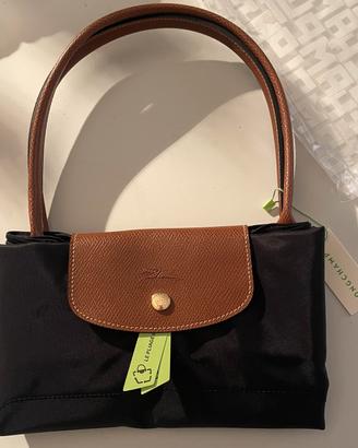 borsa longchamp nera taglia M