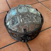 lampada vintage vetro e ferro