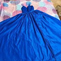 Abito da damigella blu taglia S