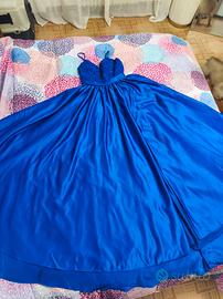 Abito da damigella blu taglia S