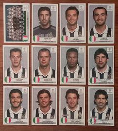 lotto 12 figurine Panini Juventus Champions League