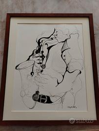 disegno su china Angelo Tassi '70