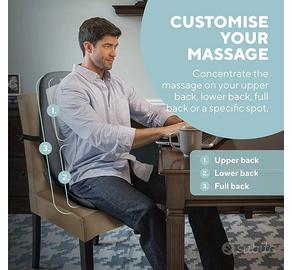 Homedics Sedile da massaggio shiatsu per schiena