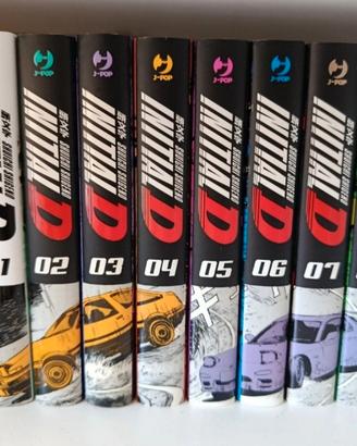 Initial D 1-9 con Variant MangaYo 1 e Variant 9