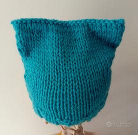 Cappello in lana con orecchie da gatto Marigurumi