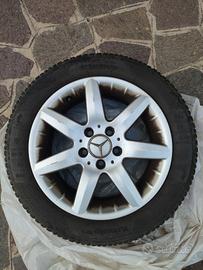 4 cerchi in lega 16  Mercedes + gomme invernali  