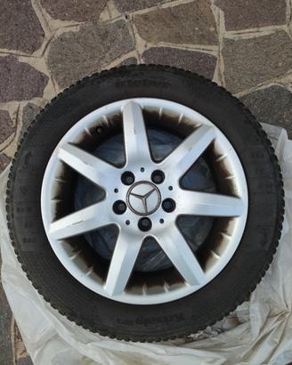 4 cerchi in lega 16  Mercedes + gomme invernali  