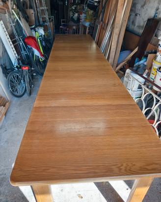 tavolo legno massello con sedie in legno massello 