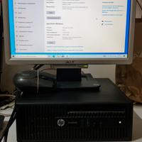 pc fisso Hp pro desk i3 + stampante Pantum