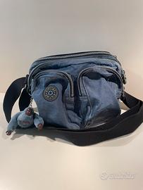 Borsa Kipling colore jeans a tracolla