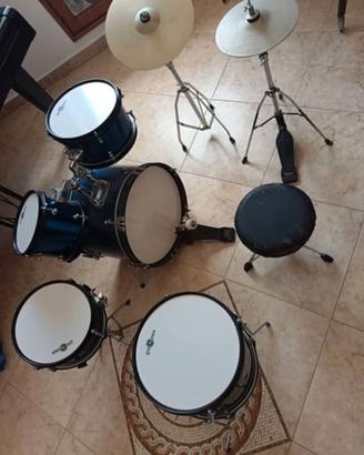 Batteria acustica legno di betulla