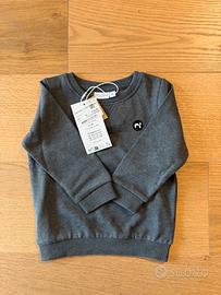Felpa bambino Name It grigio antracite nuova 80