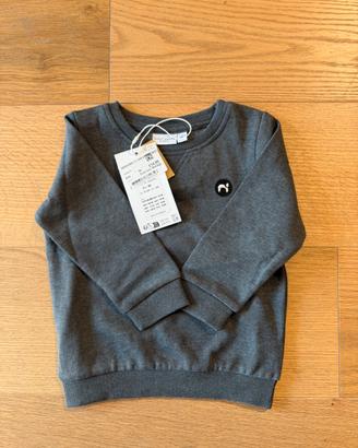 Felpa bambino Name It grigio antracite nuova 80