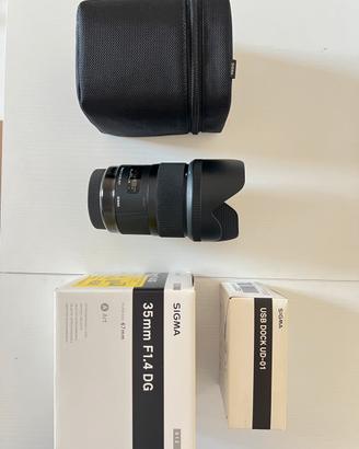 Sigma Art 35mm (4 anni) + dock station