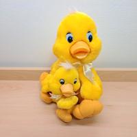 Peluche Sorini anatre mamma e figlio