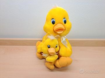 Peluche Sorini anatre mamma e figlio