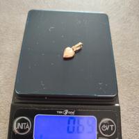 ciondolo in oro 18 kt 750 a forma di cuore 