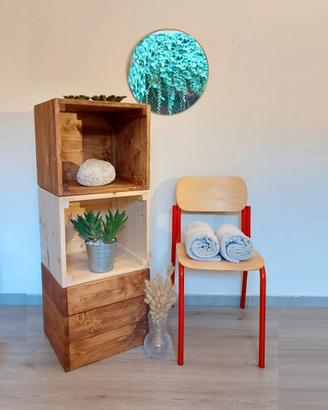 cubo scatola legno cassa cassetta design nordico