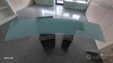 Banco in vetro temperato