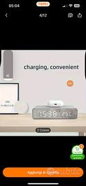Sveglia con caricatore wireless