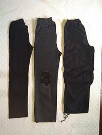 Lotto 3 Pantaloni Neri Donna - Taglia S (36-IT 40)