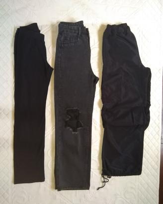 Lotto 3 Pantaloni Neri Donna - Taglia S (36-IT 40)