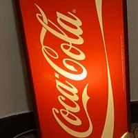 LAMPADA DA MURO PARETE  COCA COLA IN PVC  47 X 29