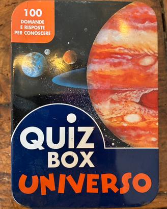 Quiz Box Universo gioco carte 100 domande risposte