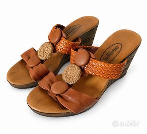 Sandali Melluso con zeppa 7cm n° 35