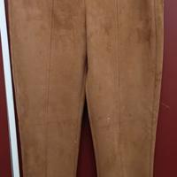 Pantaloni donna camoscio
