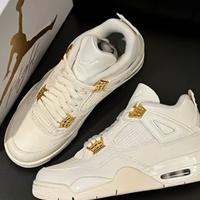 Jordan Air Jordan 4 "Metallic Gold" Bianco 40