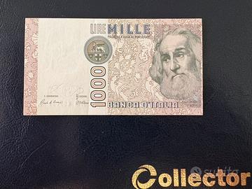 Banconota 1000 Lire M.Polo stampa decentrata