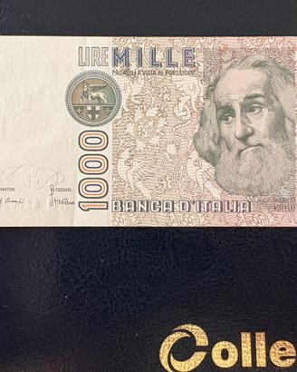 Banconota 1000 Lire M.Polo stampa decentrata