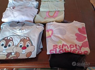 Vestiti bimba 4/5 anni cm 122 10 pezzi