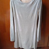 Vestito paillettes bianco